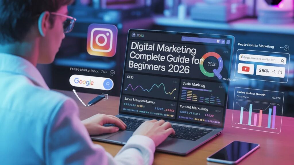 Thumbnail for Digital Marketing: Complete Guide for Beginners (2026)